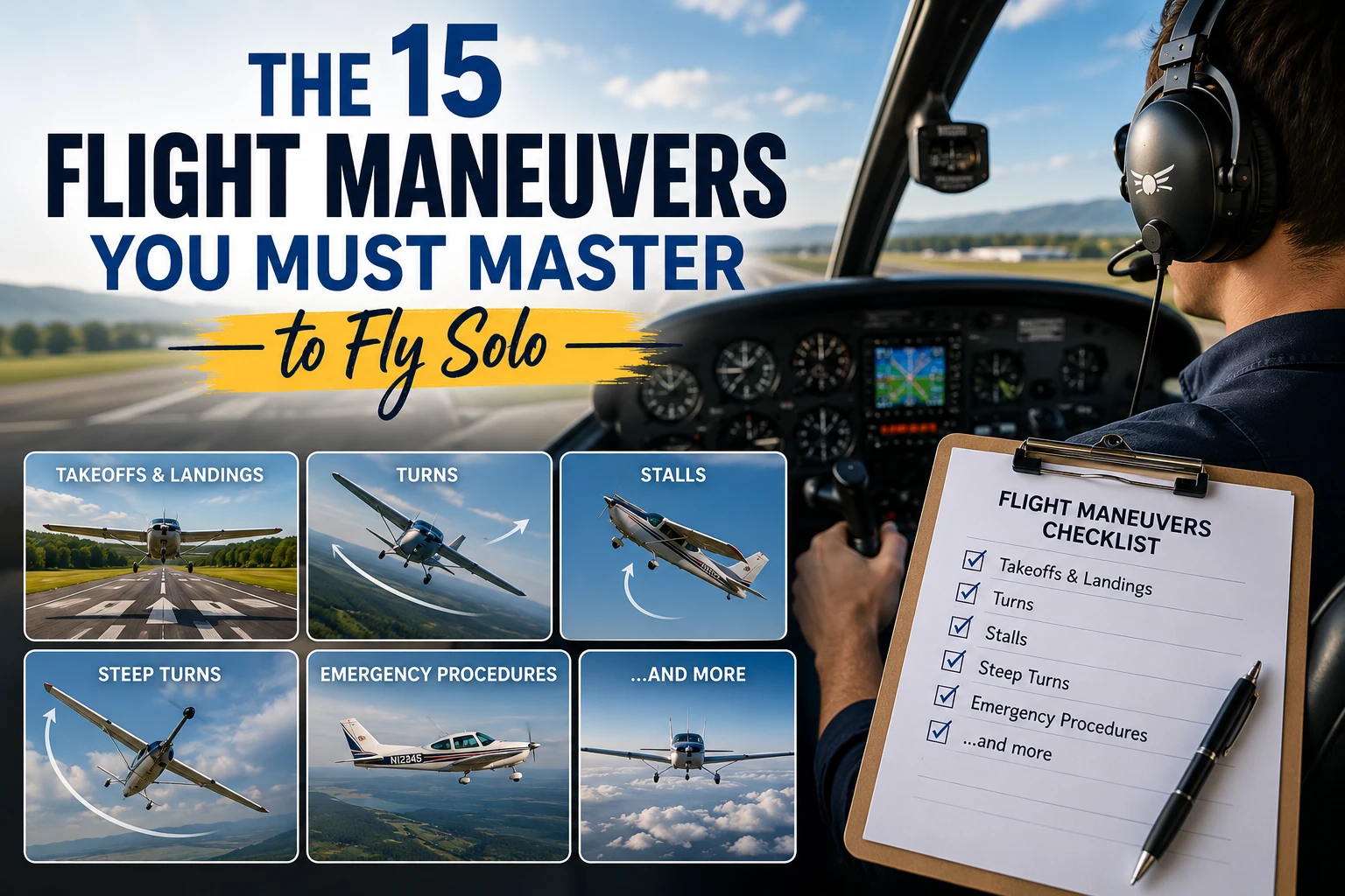 The 15 Flight Maneuvers You Must Master In Order To Fly Solo